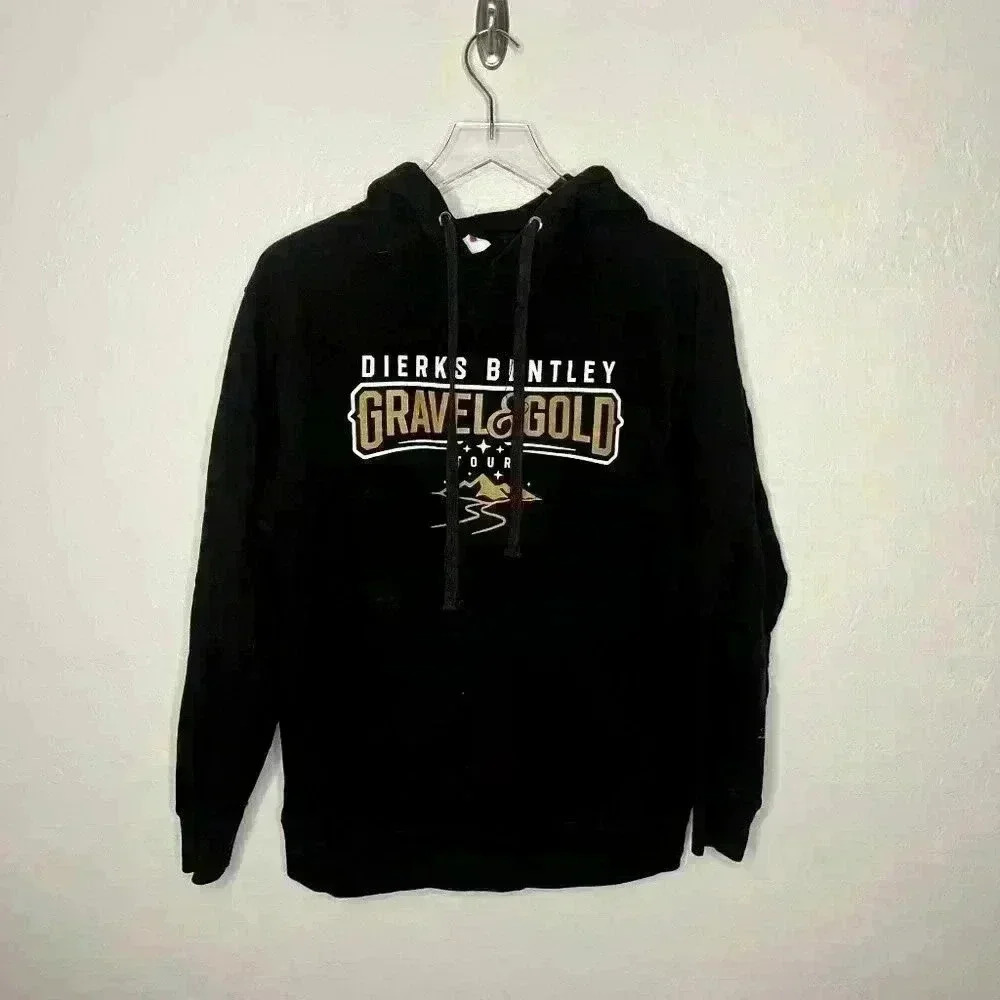 Dierks Bentley Gravel & Gold Tour Hooded Sweater Hoodie Small Unisex